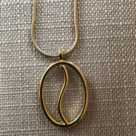 Vintage 70’s gold ying yang snake chain necklace - Picture 3 of 5